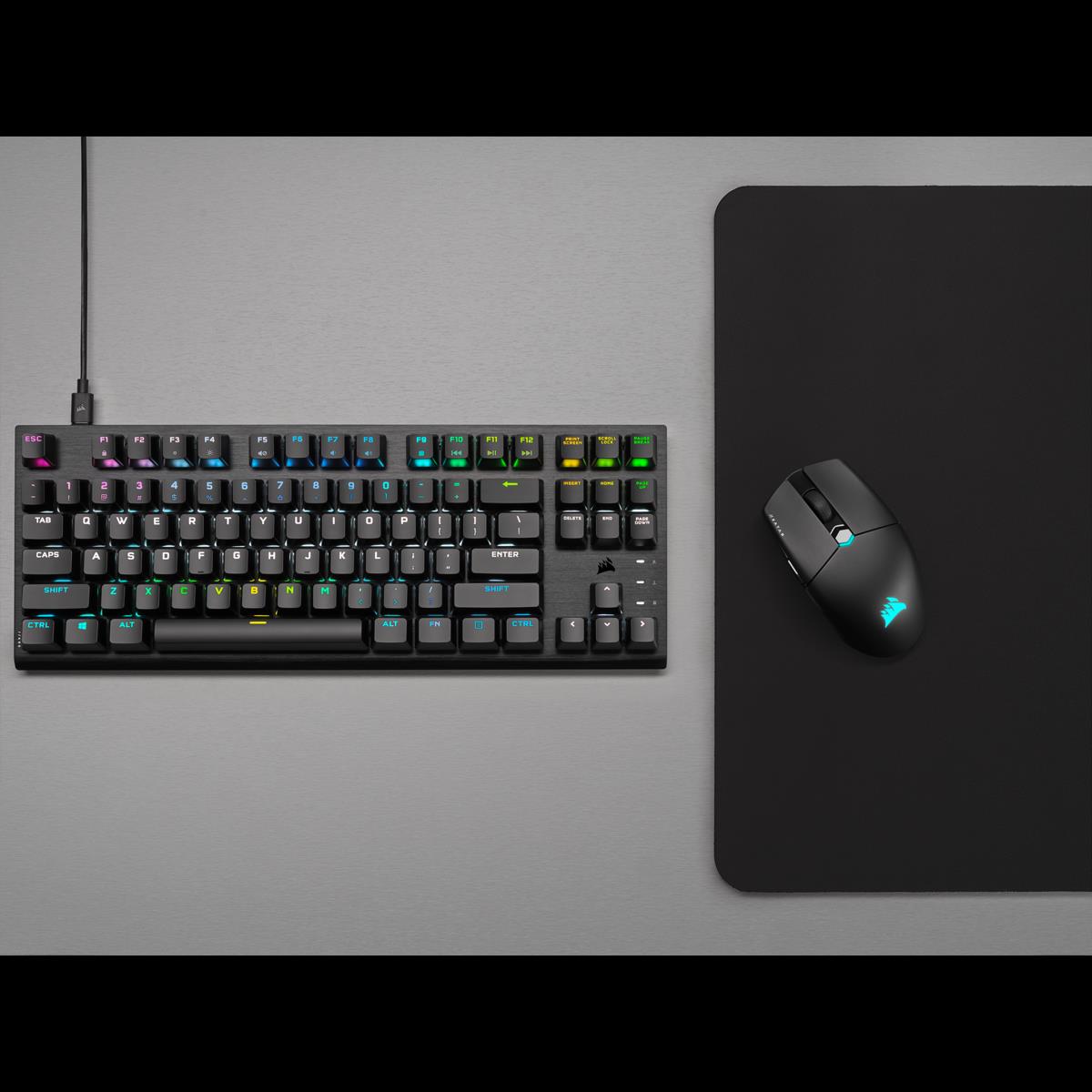 Купить CORSAIR K60 PRO RGB - Tastatur - mechanisch, TKL, Gaming - Hintergrundbeleuchtung - USB - Deutsch - Tastenschalter: CORSAIR OPX RGB (CH-911D01A-DE) в магазине wardena.ru