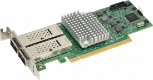 Купить Network Card Supermicro AOC-S100G-M2C 2x100GbE ConnectX-4 Lx EN QSPF28 в магазине wardena.ru