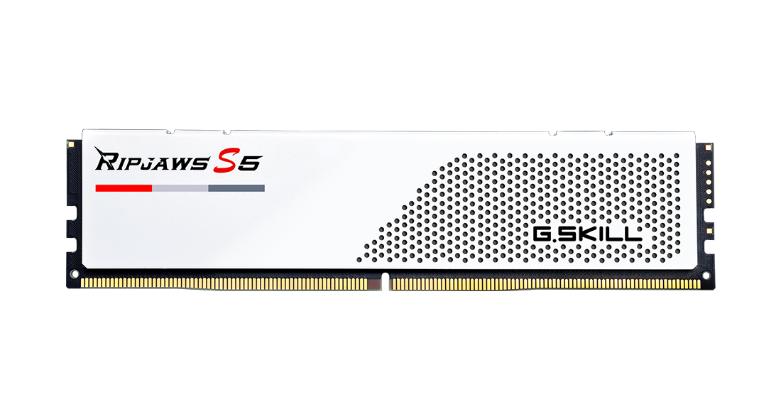 Купить G.Skill Ripjaws S5 - DDR5 - Kit - 64GB - DIMM 288-PIN Low Profile - 5600 MHz / PC5-44800 - CL28 - non-ECC - Mattes Weiß (F5-5600J2834F32GX2-RS5W) в магазине wardena.ru