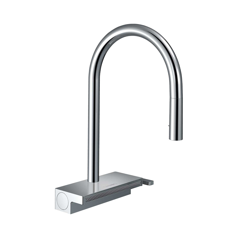 Купить Hansgrohe Aquno Select M81 Смеситель черный матовый 73831670 в магазине wardena.ru