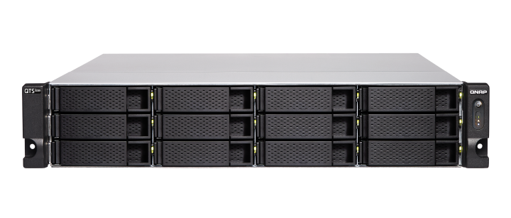 Купить QNAP TS-h1277XU-RP 3700X Eingebauter Ethernet-Anschluss Rack (2U) Schwarz - Grau NAS (TS-H1277XU-RP-3700X-128G) в магазине wardena.ru
