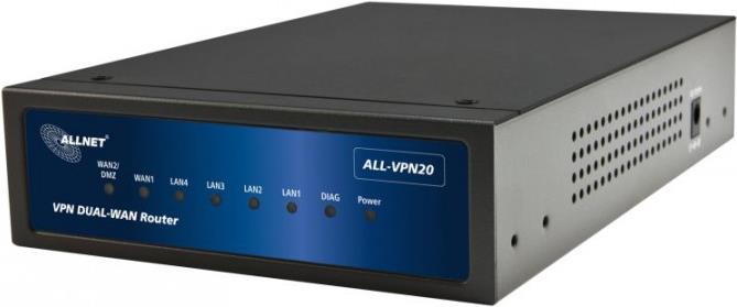 Купить ALLNET ALL-VPN20 Eingebauter Ethernet-Anschluss ADSL Schwarz Kabelrouter (ALL-VPN20) в магазине wardena.ru