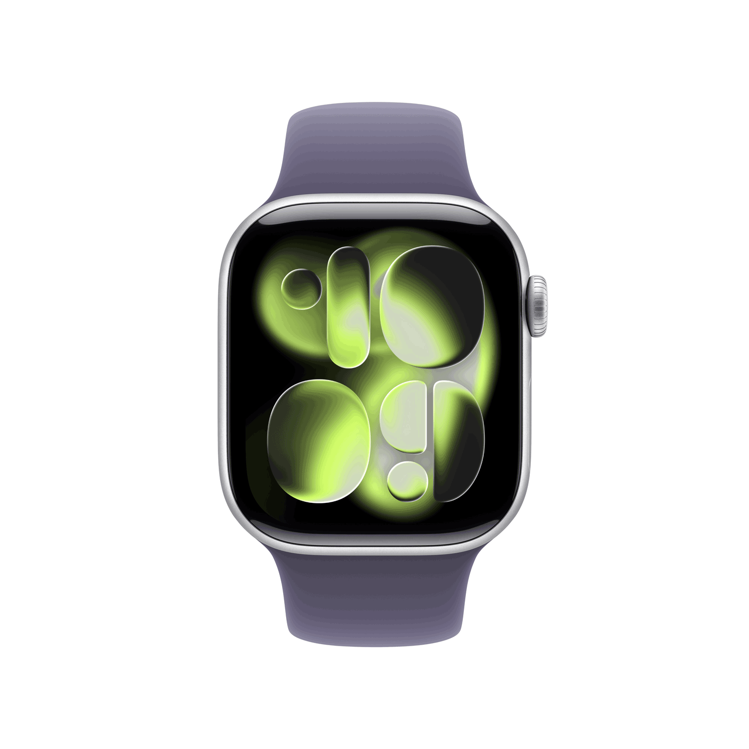 Купить Apple Watch Series 11 GPS + Cellular 42mm Silver Aluminium Case with Purple Fog Sport Band - S/M (MF8H4ZR/A) в магазине wardena.ru
