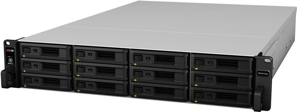Купить Synology RX1217sas - Speichergehäuse - 12 Schächte (SATA-600 / SAS) - Rack - einbaufähig - 2U (RX1217SAS) в магазине wardena.ru