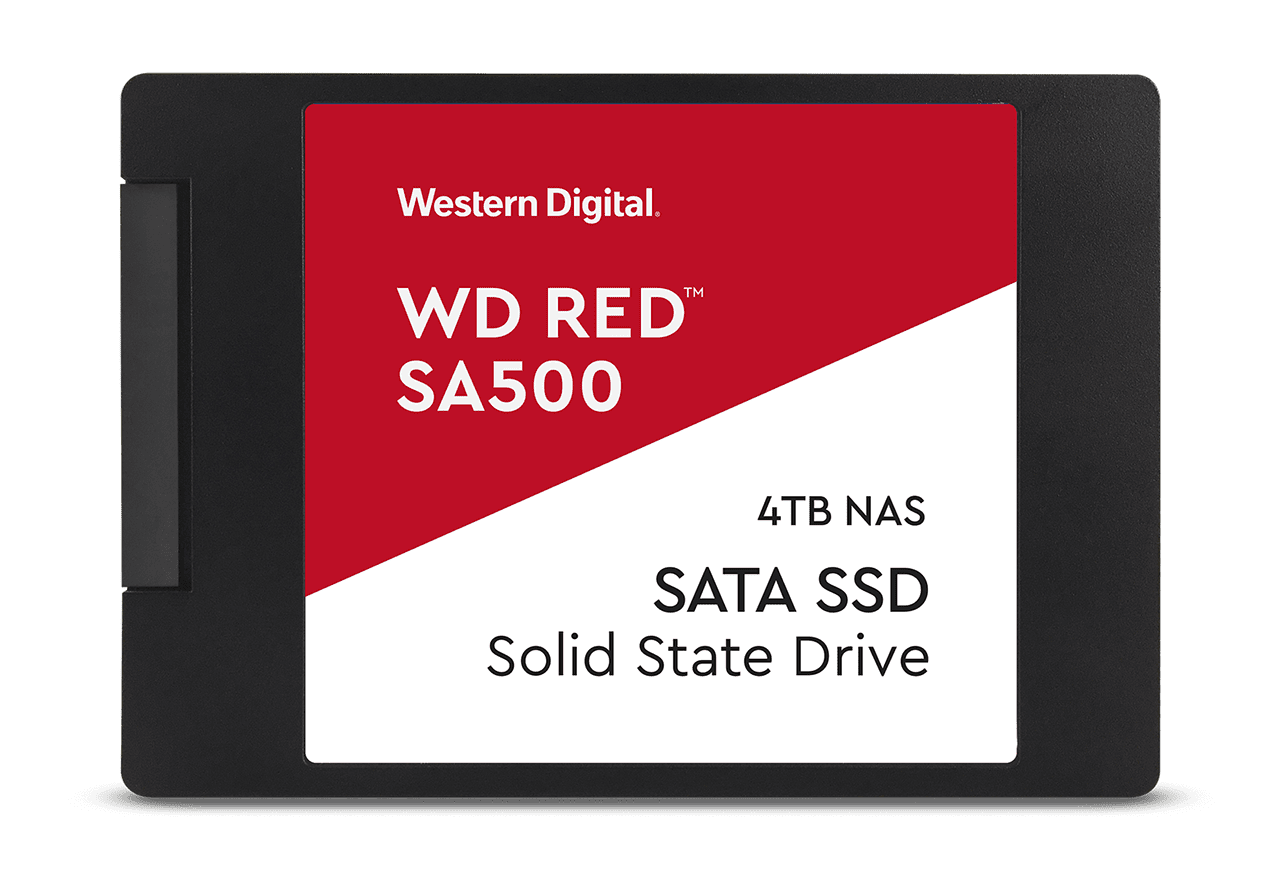 Купить WD Red SA500 NAS SATA SSD WDS400T1R0A - SSD - 4TB - intern - 2.5" (6,4 cm) - SATA 6Gb/s (WDS400T1R0A) в магазине wardena.ru