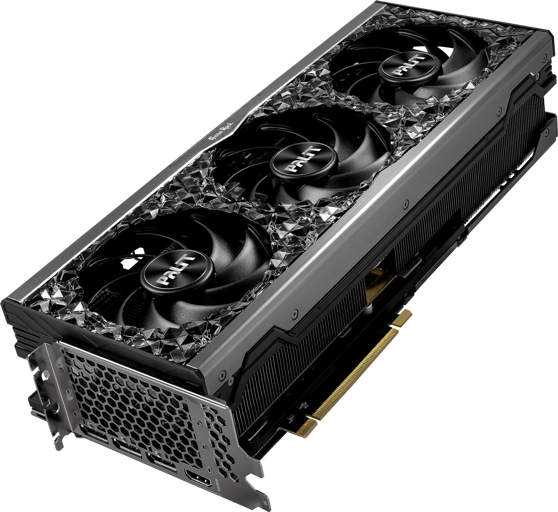 Купить Palit GeForce RTX 4090 GameRock - Grafikkarten - NVIDIA GeForce RTX 4090 - 24 GB GDDR6X - PCIe 4.0 - HDMI, 3 x DisplayPort (NED4090019SB-1020G) в магазине wardena.ru