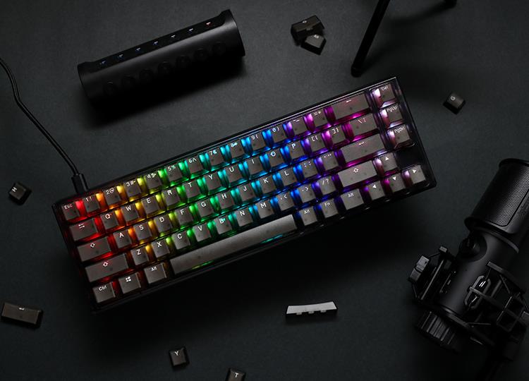 Купить Ducky One 3 Aura Black SF Gaming Tastatur, RGB LED - Kailh Jellyfish Y (US) (DKON2167ST-FUSPDABAAAK1) в магазине wardena.ru