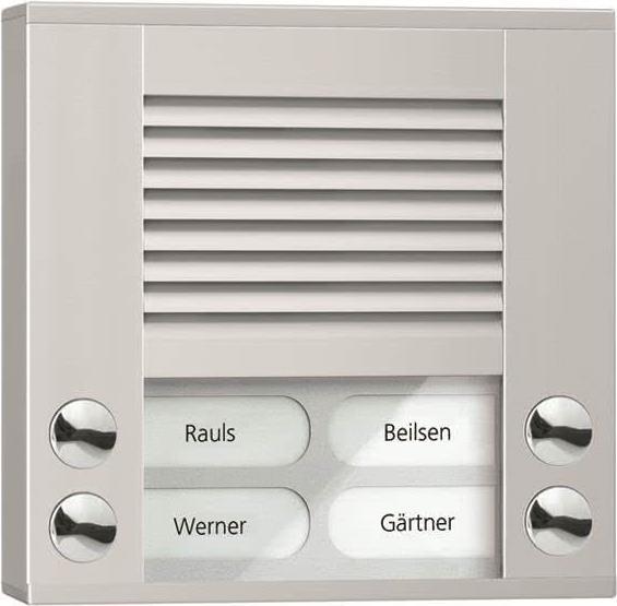 Купить Audio Außenstation PES04-EN/04 4Tasten 2reihig AP silber (PES04-EN/04) в магазине wardena.ru