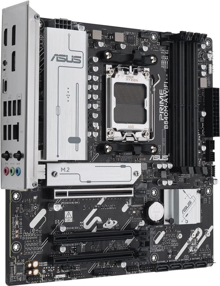 Купить ASUS MB ASUS AMD AM5 PRIME B840M-A WIFI - AMD Sockel AM5 (Ryzen Zen4) - Micro/Mini/Flex-ATX (90MB1J20-M0EAY0) в магазине wardena.ru