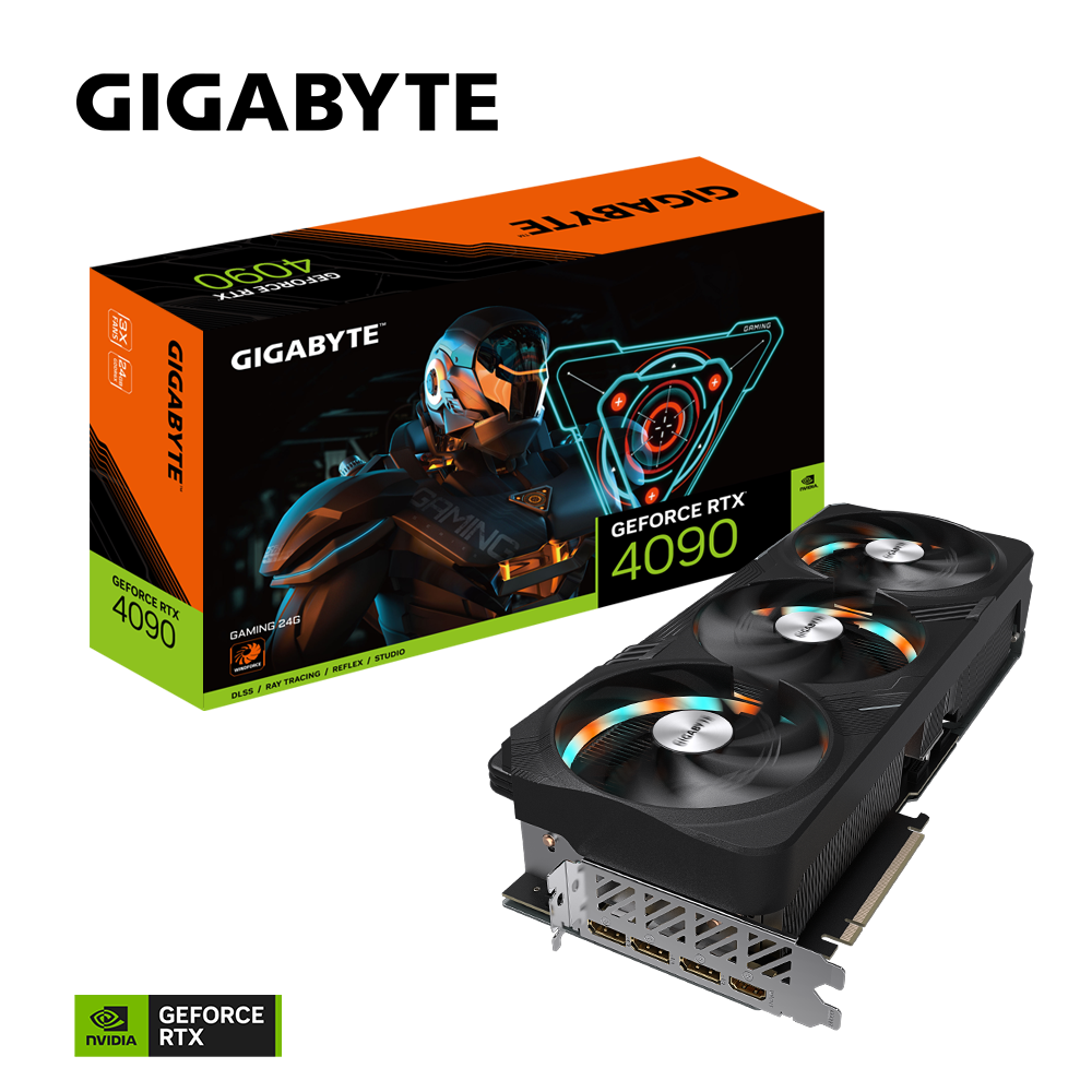 Купить Gigabyte GeForce RTX 4090 GAMING 24G - GeForce RTX 4090 - 24 GB - GDDR6X - 384 Bit - 7680 x 4320 Pixel - PCI Express 4.0 (GV-N4090GAMING-24GD) в магазине wardena.ru