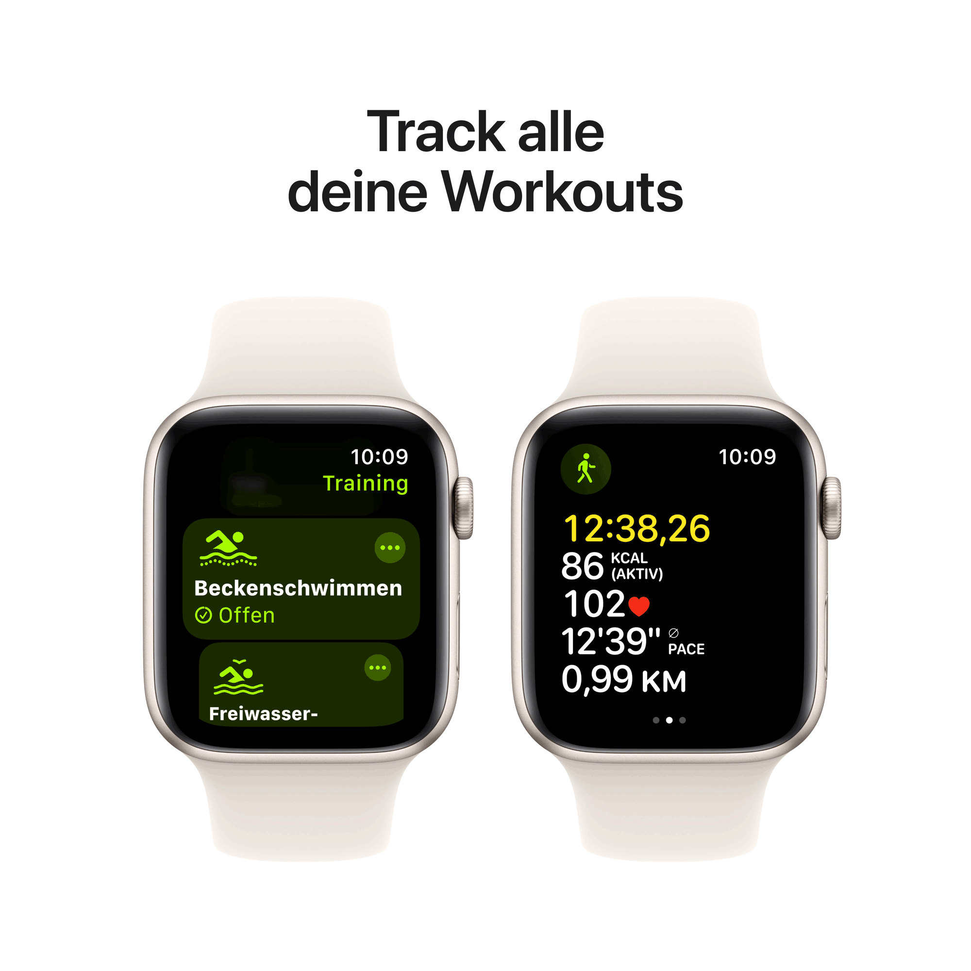 Купить Apple Watch SE GPS 44mm Starlight Aluminium Case mit Starlight Sport Band - M/L (MXEV3QF/A) в магазине wardena.ru