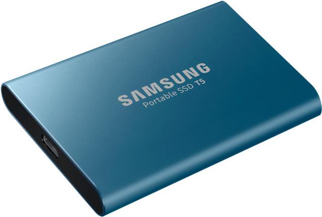 Купить Samsung Portable SSD T5 MU-PA500 - SSD - verschlüsselt - 500GB - extern (tragbar) - USB 3,1 Gen 2 - 256-Bit-AES - Ocean Blue (MU-PA500B/EU) в магазине wardena.ru