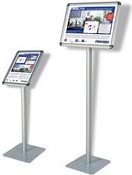 Купить FRANKEN Infoständer "Standard", DIN A3 quer, Höhe: 1.200 mm silbereloxierter Aluminiumrahmen, 25 mm Klapprahmenprofil (BS0902) в магазине wardena.ru