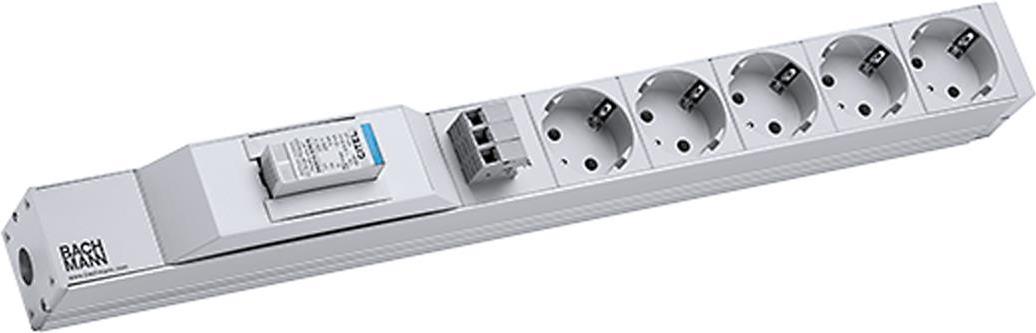 Купить Bachmann 800.2949 48,30cm (19") 1HE 6xCEE7/3 1xÜSS Citel Strom 2,0m CEE7/7 (800.2949) в магазине wardena.ru