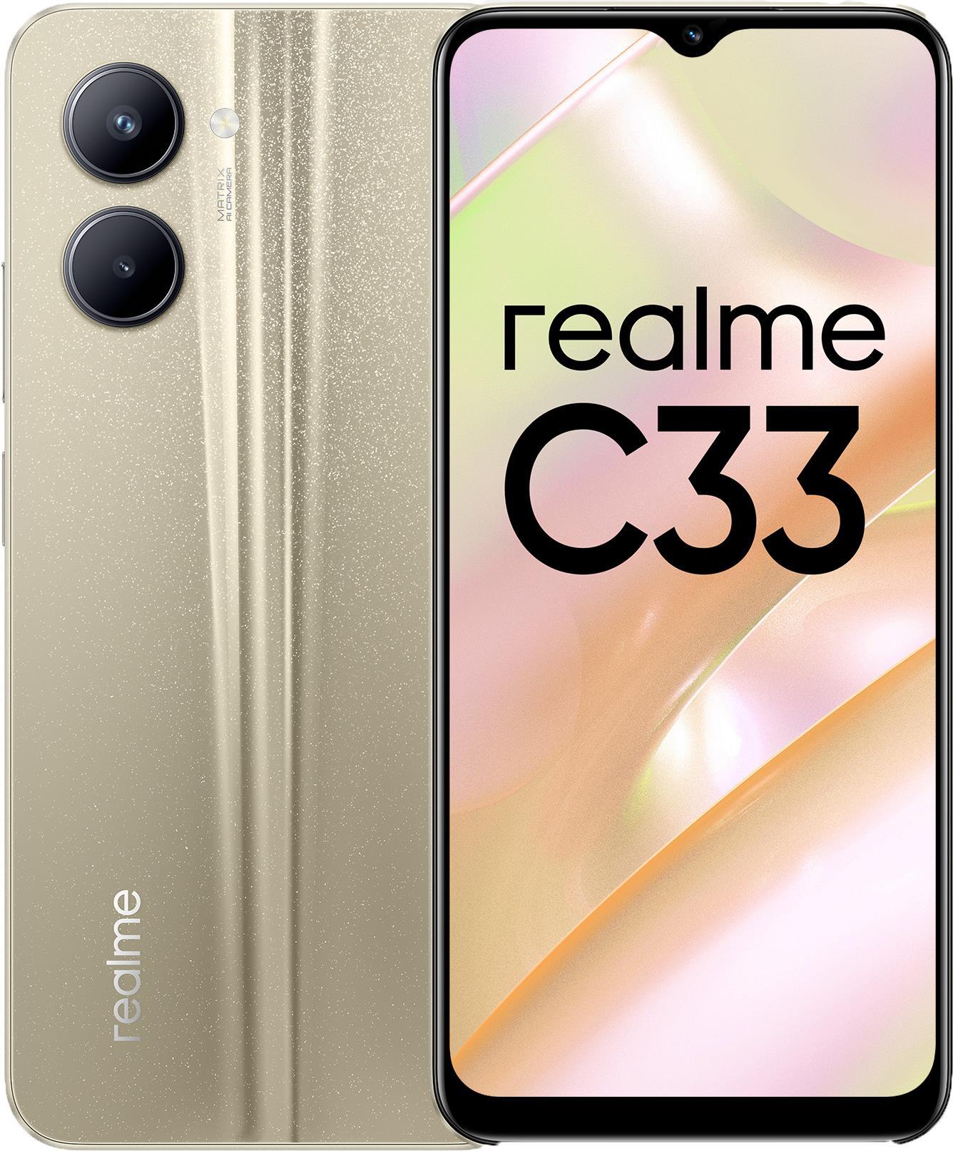 Купить Realme C33 - Smartphone - Dual-SIM - Triple-Kamera - front camera (6051493) в магазине wardena.ru