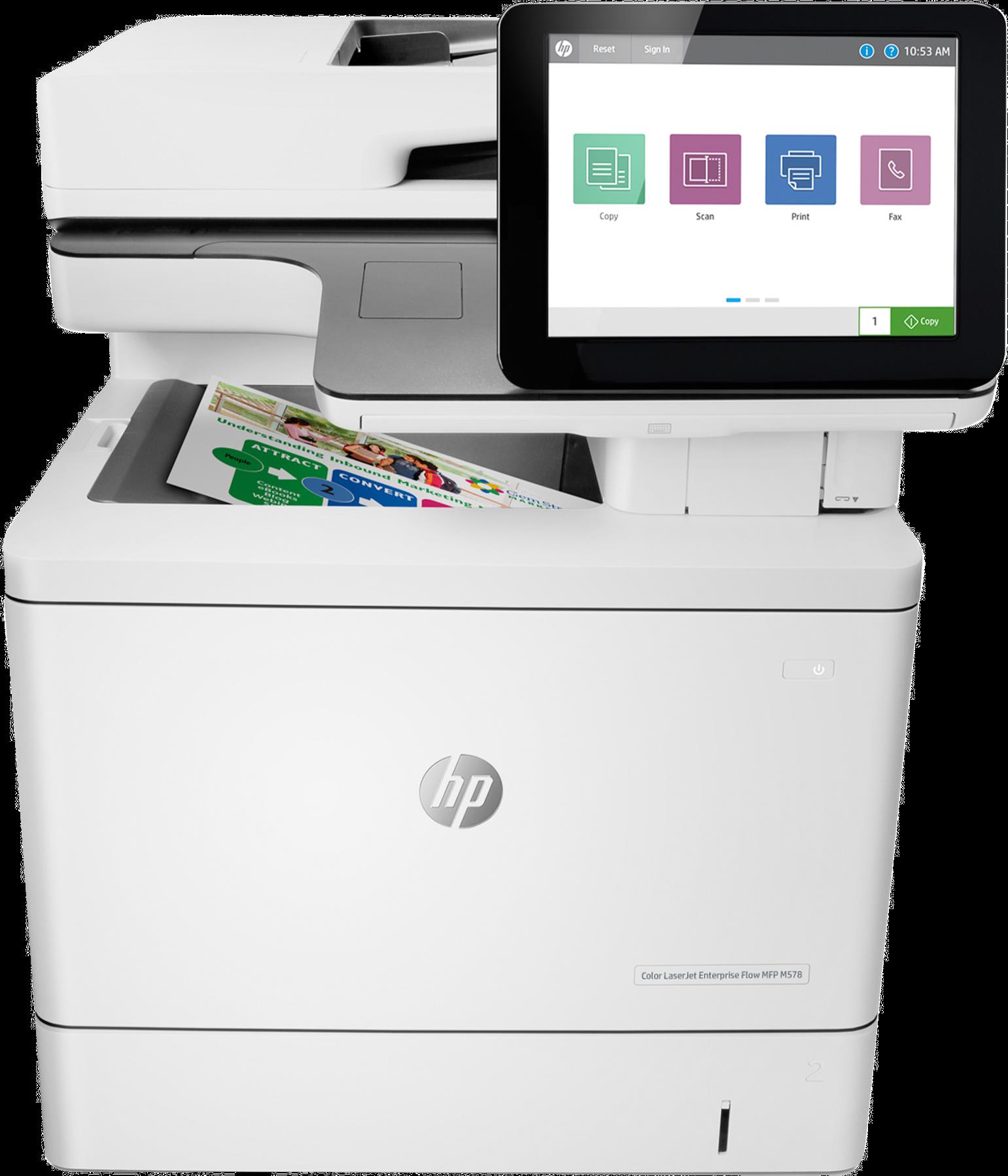 Купить HP Inc HP LaserJet Enterprise Flow MFP M578c - Multifunktionsdrucker - Farbe - Laser - Legal (216 x 356 mm) (Original) - A4/Legal (Medien) - bis zu 38 Seiten/Min. (Kopieren) - bis zu 38 Seiten/Min. (Drucken) - 650 Blatt (7ZU87A#B19) в магазине wardena.ru