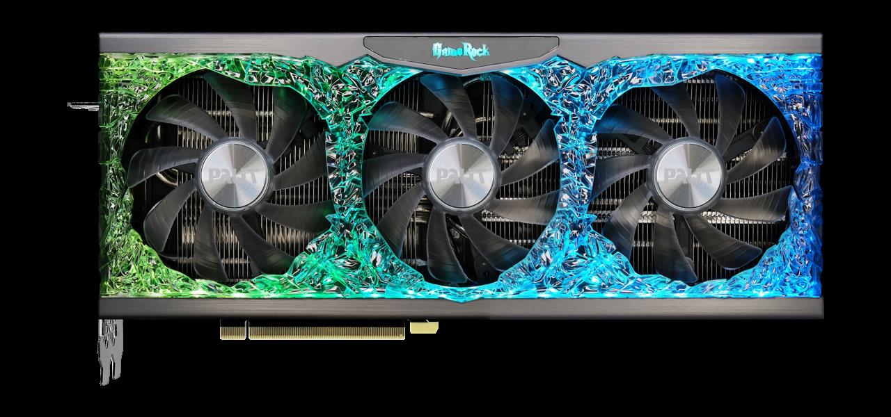 Купить Palit GeForce RTX 3090 GameRock - Grafikkarten - GF RTX 3090 - 24 GB GDDR6X - PCIe 4.0 - HDMI, 3 x DisplayPort (NED3090T19SB-1021G) в магазине wardena.ru