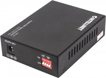 Купить Intellinet Gigabit PoE+ Media Converter - Medienkonverter - GigE - 10Base-T, 100Base-TX, 1000Base-T - RJ-45 / SFP (mini-GBIC) - bis zu 120 km (508216) в магазине wardena.ru