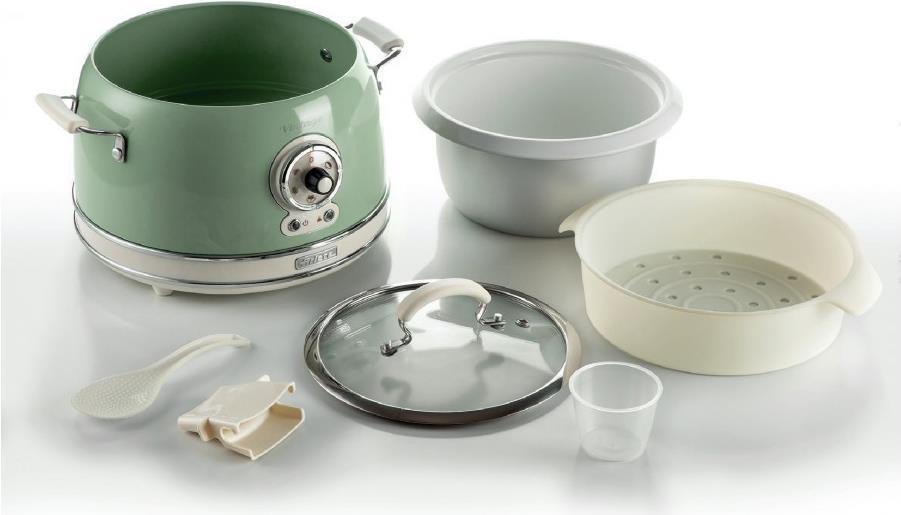 Купить Ariete 00C290404AR0 Reiskocher 3,5 l 700 W Beige - Chrom - Grün (00C290404AR0) в магазине wardena.ru