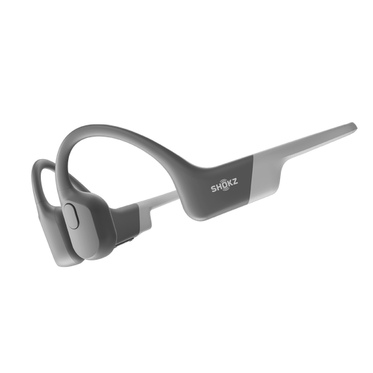 Купить AfterShokz OpenRun - Kopfhörer mit Mikrofon - offenes Ohr - hinter dem Nacken angebracht - Bluetooth - kabellos - Grau (S803GY) в магазине wardena.ru