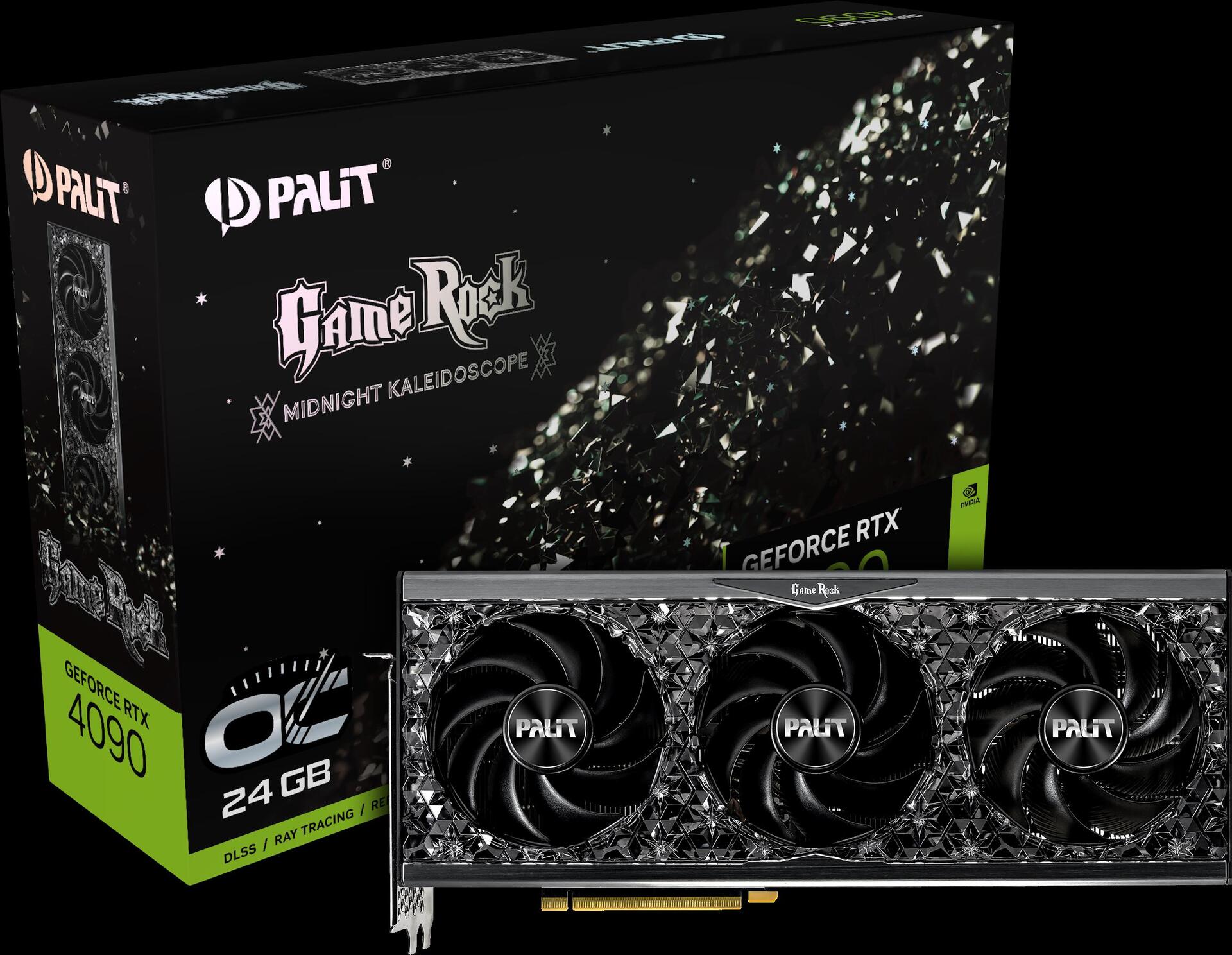 Купить Palit GeForce RTX 4090 GameRock - OC Edition - Grafikkarten - NVIDIA GeForce RTX 4090 - 24 GB GDDR6X - PCIe 4.0 - HDMI, 3 x DisplayPort (NED4090S19SB-1020G) в магазине wardena.ru