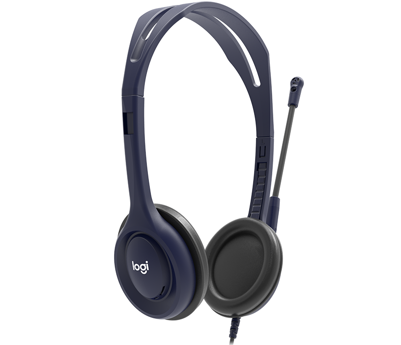 Купить Logitech - Headset - On-Ear - kabelgebunden - 3,5 mm Stecker - Mitternachtsblau - Universität (Packung mit 5) (991-000265) в магазине wardena.ru