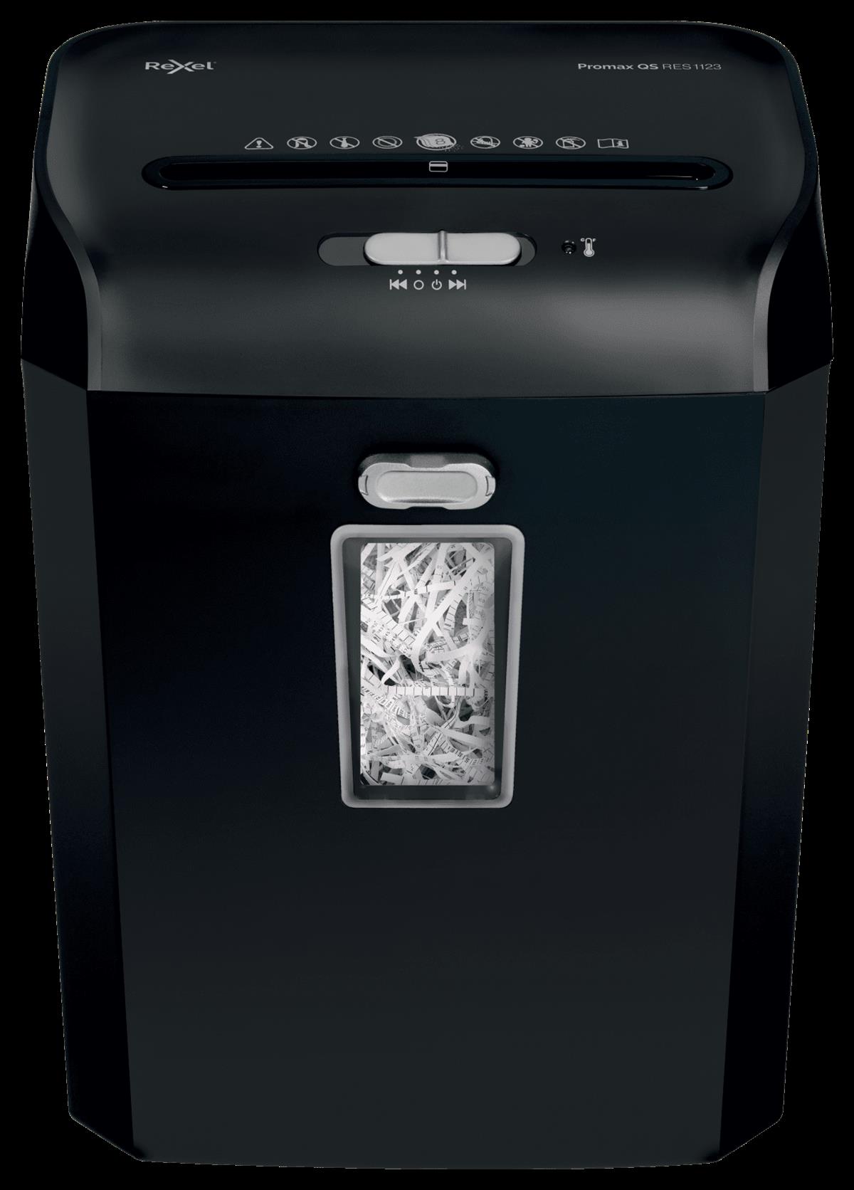 Купить Rexel ProMax QS RES1123 Aktenvernichter Streifenzerkleinerung 60 dB 22 cm Schwarz (2104584EU) в магазине wardena.ru