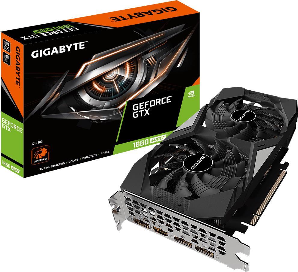 Купить Gigabyte GeForce GTX 1660 SUPER D6 6G - Grafikkarten - GF GTX 1660 SUPER - 6 GB GDDR6 - PCIe 3.0 x16 - HDMI, 3 x DisplayPort (GV-N166SD6-6GD) в магазине wardena.ru