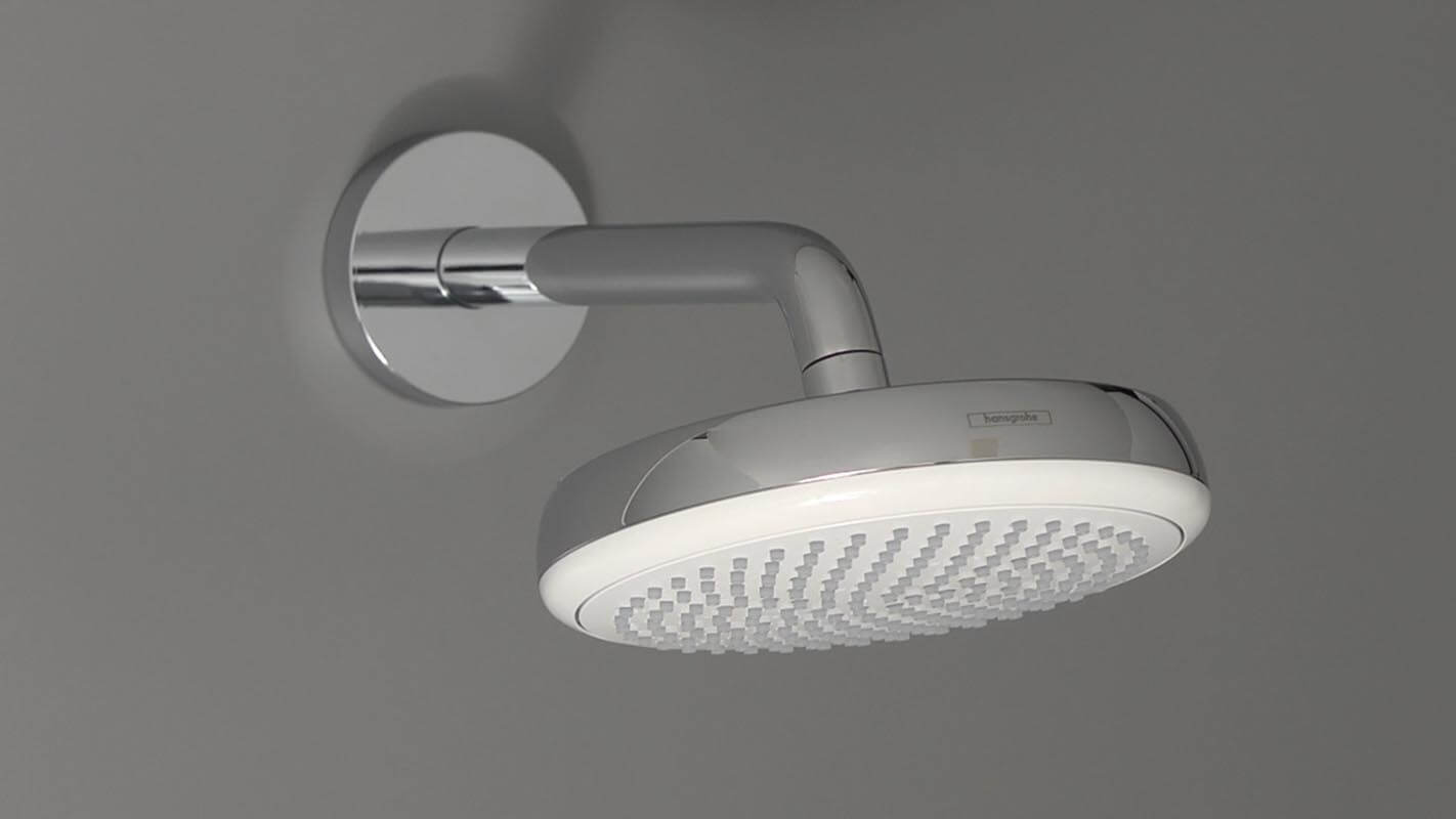 Купить Hansgrohe Crometta Верхний душ 160 1jet хром-белый матовый 26577400 в магазине wardena.ru