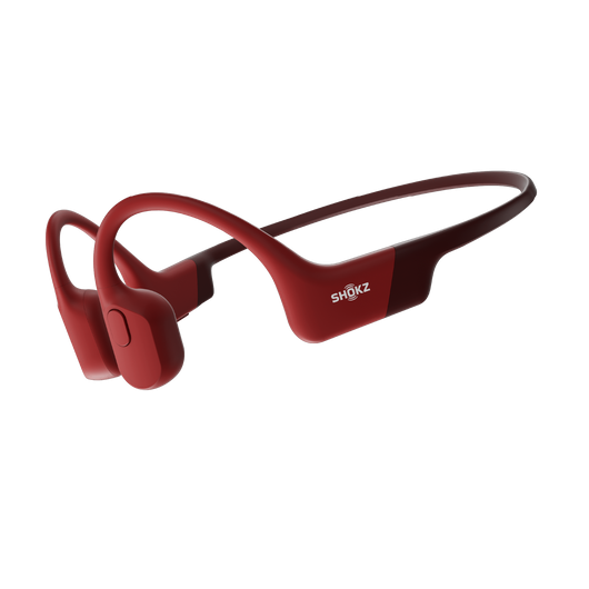 Купить AfterShokz OpenRun - Kopfhörer mit Mikrofon - offenes Ohr - hinter dem Nacken angebracht - Bluetooth - kabellos - Rot (S803RD) в магазине wardena.ru