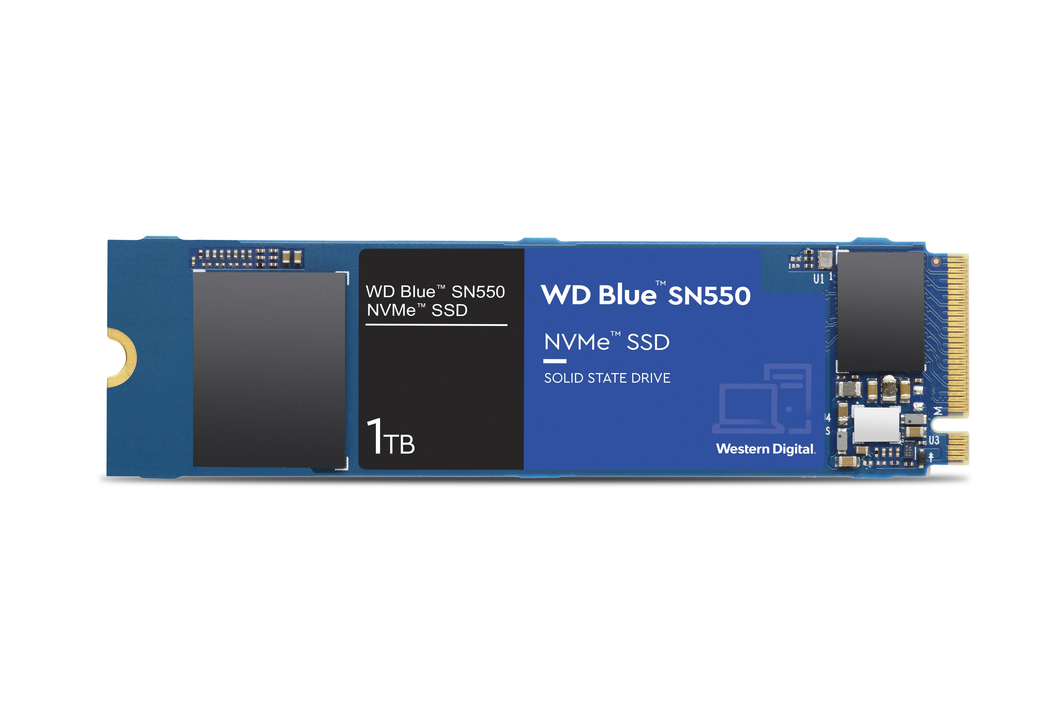 Купить WD Blue SN550 NVMe SSD WDS100T2B0C - SSD - 1 TB - intern - M.2 2280 - PCI Express 3.0 x4 (NVMe) в магазине wardena.ru