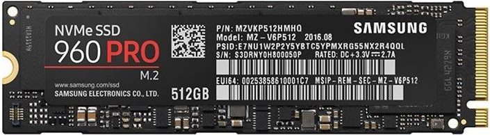Купить Samsung 960 PRO MZ-V6P512BW - SSD - verschlüsselt - 512 GB - intern - M.2 2280 - PCI Express 3.0 x4 (NVMe) - 256-Bit-AES - TCG Opal Encryption в магазине wardena.ru