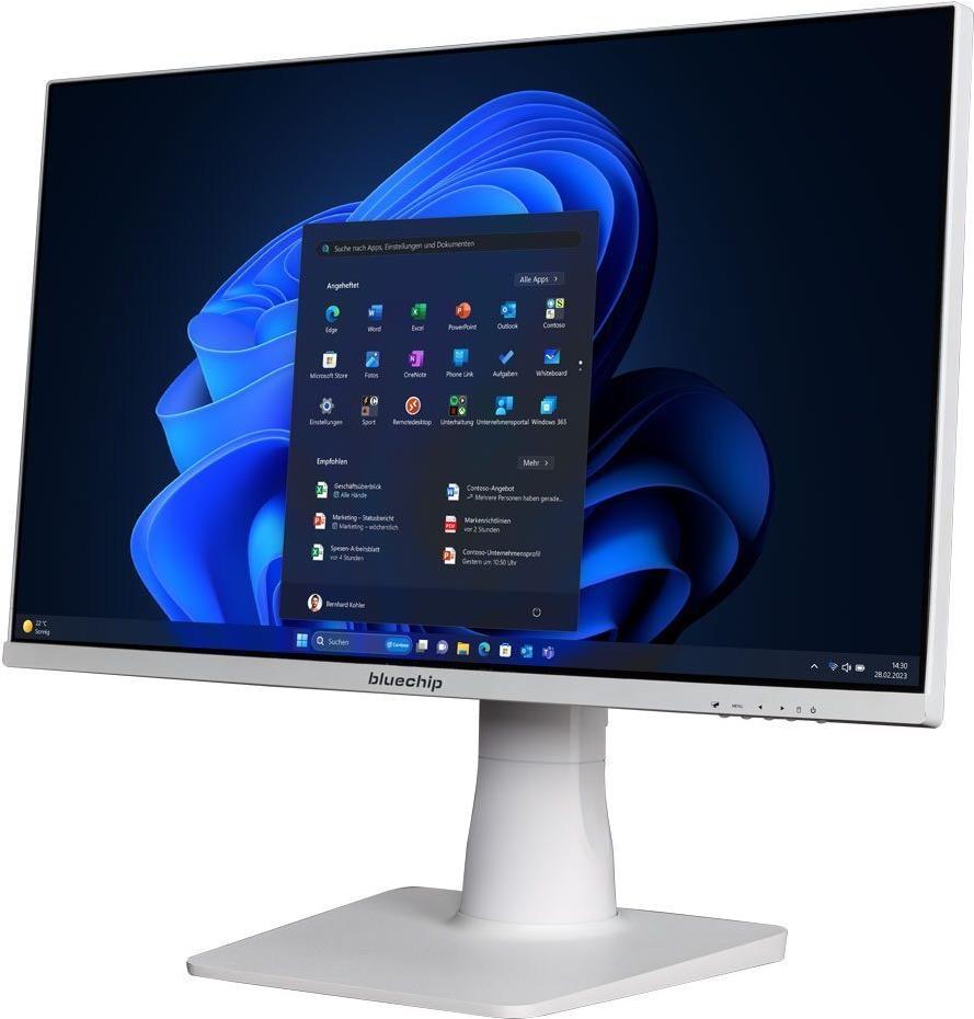 Купить bluechip BUSINESSline AIO2352c white - 60,5 cm (23.8") - Full HD - Intel® Core™ i5 - 16 GB - 250 GB - Windows 11 Pro (556435) в магазине wardena.ru
