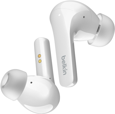 Купить Belkin SoundForm Flow - True Wireless-Kopfhörer mit Mikrofon - im Ohr - Bluetooth - aktive Rauschunterdrückung - weiß - für Apple iPhone 12, 13, Samsung Galaxy Note20, S20, S21, S21 5G, S21+ 5G, Z Flip3 5G (AUC006BTWH) в магазине wardena.ru
