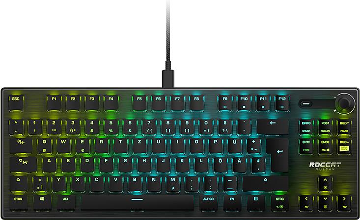 Купить Mechanische Gaming-Tastatur Roccat Vulcan TKL Aimo, RGB, Titan Switch Linear, nordisches Layout (ROC-12-276) в магазине wardena.ru