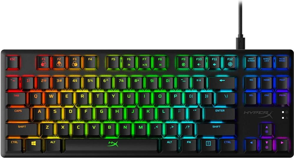 Купить HyperX Alloy Origins Core Tastatur USB QWERTY US Englisch Schwarz (HX-KB7AQX-US) в магазине wardena.ru