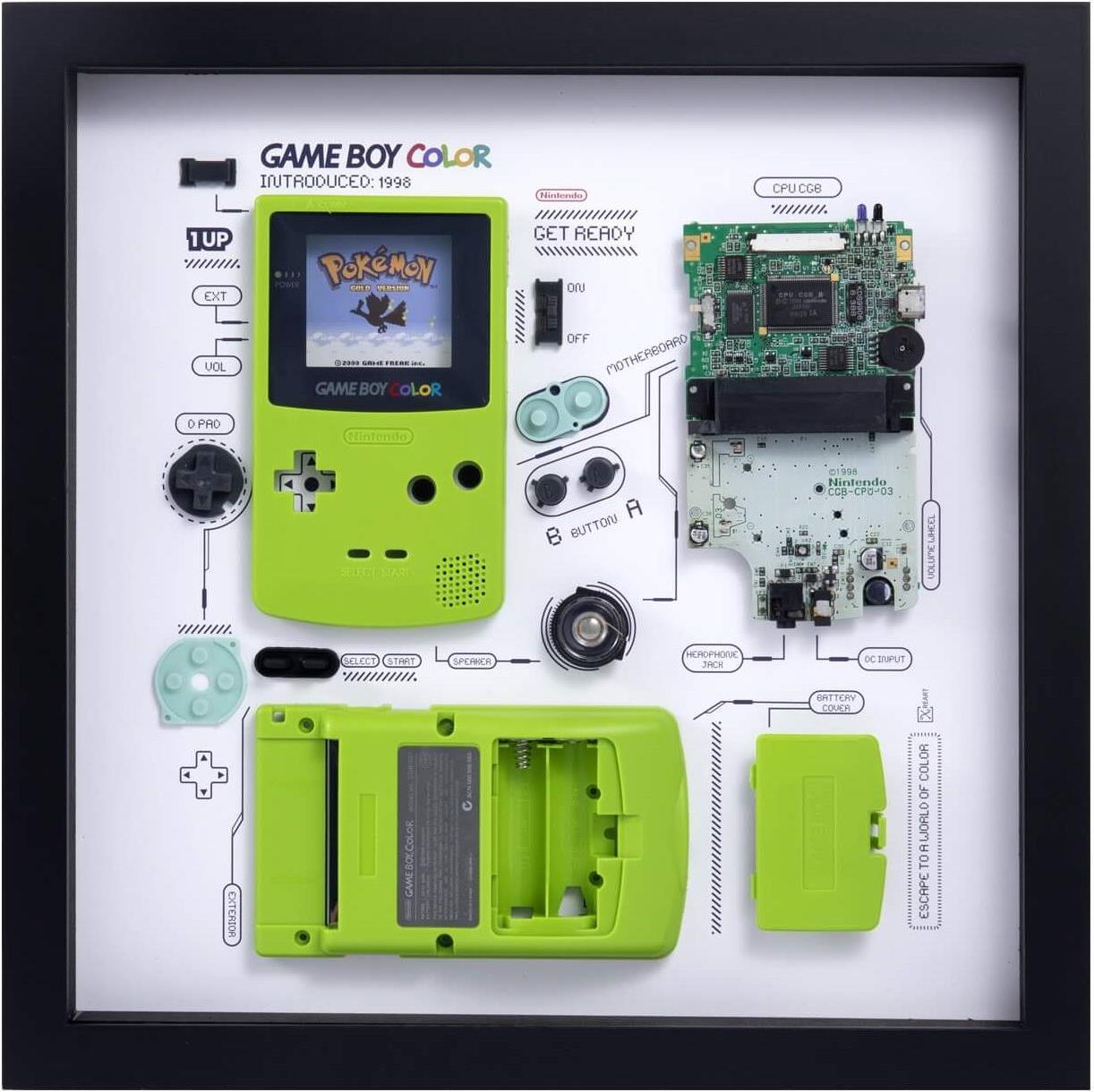 Купить Xreart Zerlegter Game Boy im Bilderrahmen | Nintendo Game Boy Color | grün | HKGBC02 (HKGBC02) в магазине wardena.ru