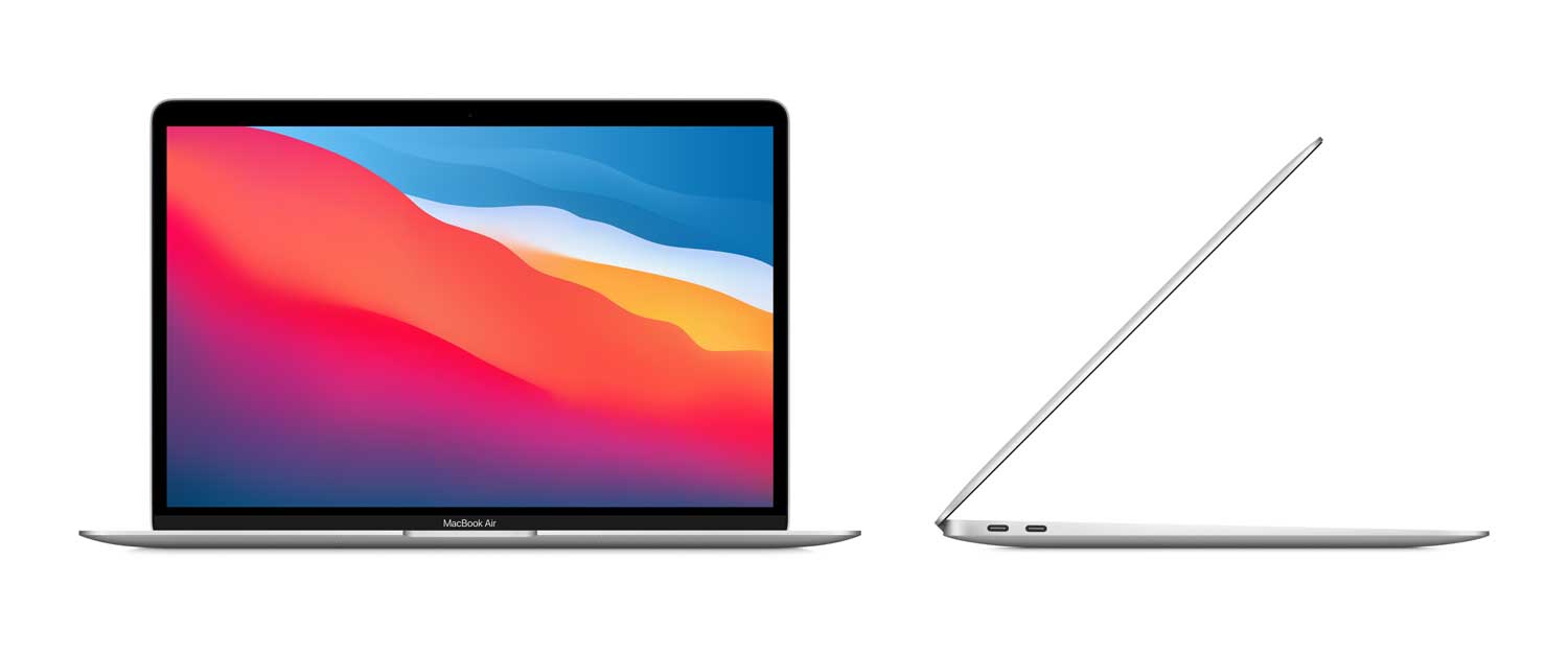 Купить Apple MacBook Air with Retina display - M1 - macOS Big Sur 11,0 - 8GB RAM - 256GB SSD - 33,8 cm (13.3") IPS 2560 x 1600 (WQXGA) - M1 7-core GPU - Bluetooth, Wi-Fi - Silber - kbd: Deutsch (MGN93D/A) в магазине wardena.ru