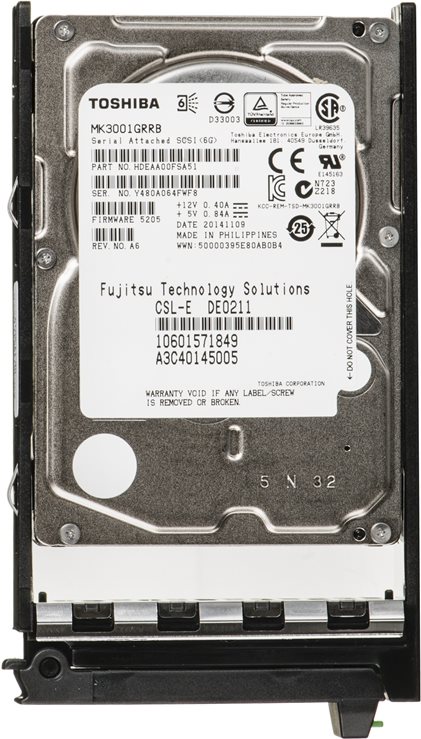 Купить Fujitsu enterprise - Festplatte - 300GB - Hot-Swap - 6,4 cm (2.5") - SAS 6Gb/s - 15000 U/min - für PRIMERGY RX100 S8 (2.5"), RX1330 M1 (2.5"), RX4770 M1 (2.5") (S26361-F3818-L530) в магазине wardena.ru