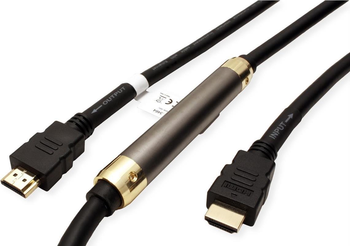 Купить ROLINE 14.01.3464 HDMI-Kabel 50 m HDMI Typ A (Standard) Schwarz (14.01.3464) в магазине wardena.ru