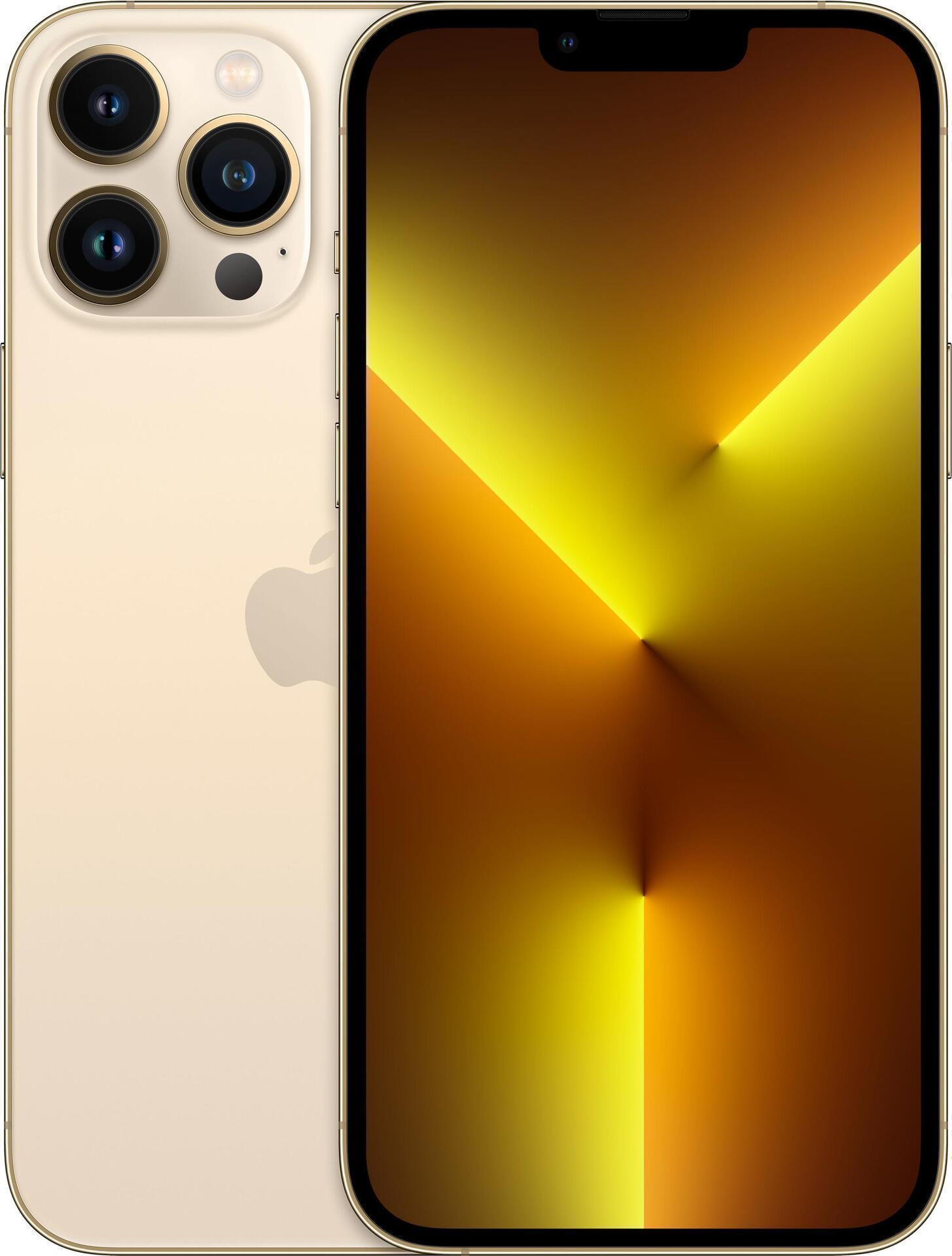 Купить Apple iPhone 13 Pro Max - 5G Smartphone - Dual-SIM / Interner Speicher 512 GB - OLED-Display - 6.7" - 2778 x 1284 Pixel (120 Hz) - Triple-Kamera 12 MP, 12 MP, 12 MP - front camera 12 MP - Gold (MLLH3ZD/A) в магазине wardena.ru