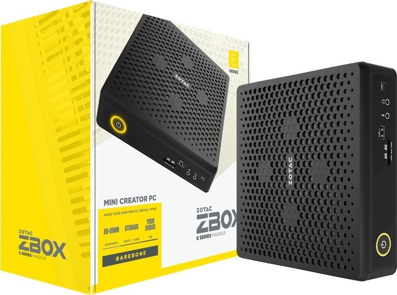 Купить ZOTAC ZBOX E Series MAGNUS EN072080S - Barebone - Mini-PC - 1 x Core i7 10750H / 2.6 GHz - RAM 0 GB - GF RTX 2080 SUPER - GigE, 2.5 GigE - WLAN: Bluetooth 5.0, 802.11a/b/g/n/ac/ax (ZBOX-EN072080S-BE) в магазине wardena.ru