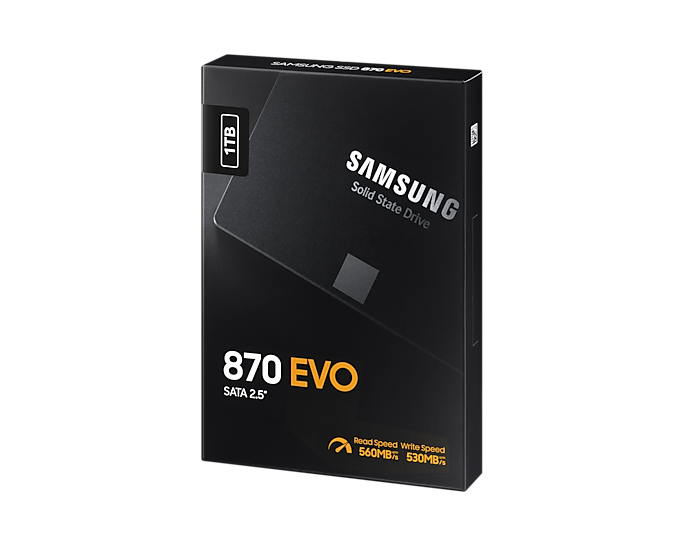 Купить Samsung 870 EVO 1 TB 2.5" Serial ATA III V-NAND MLC (MZ-77E1T0BW) в магазине wardena.ru