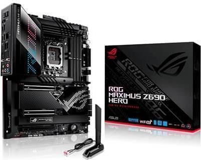 Купить ASUS ROG MAXIMUS Z690 HERO - Motherboard - ATX - LGA1700-Sockel - Z690 Chipsatz - USB-C Gen2, USB 3.2 Gen 1, USB 3.2 Gen 2, USB-C Gen 2x2, USB4 - 2.5 Gigabit LAN, Wi-Fi 6, Bluetooth - Onboard-Grafik (CPU erforderlich) - (90MB18E0-M0EAY0) в магазине wardena.ru