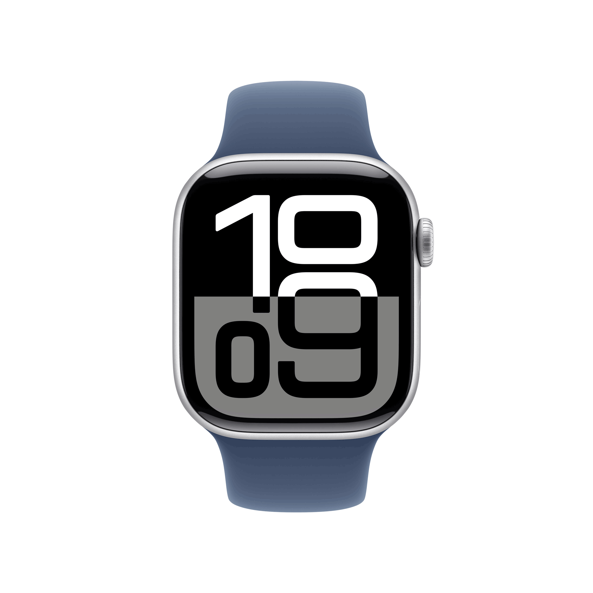 Купить Apple Watch Series 10 GPS + Cellular 42mm Silver Aluminium Case mit Denim Sport Band - S/M (MWX33QF/A) в магазине wardena.ru
