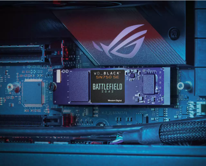 Купить SanDisk WD_BLACK SN750SE NVMe SSD BF 2042 1TB M.2 1000 GB PCI Express 4.0 (WDBB9J0010BNC-WRSN) в магазине wardena.ru