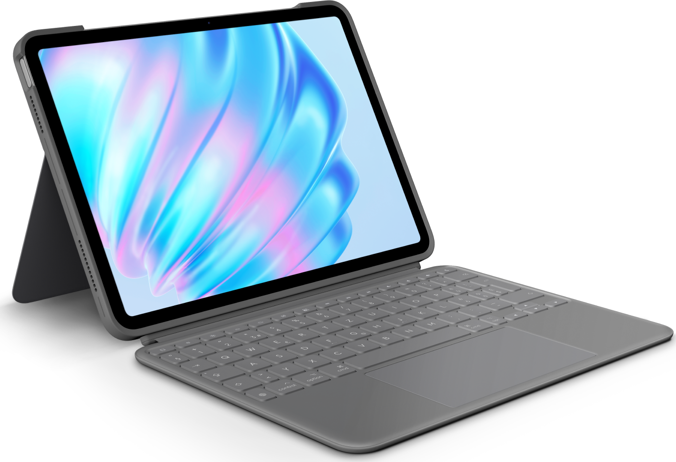 Купить Logitech Combo Touch - Tastatur und Foliohülle - mit Trackpad - hintergrundbeleuchtet - Apple Smart connector - QWERTZ - Schweiz - Oxford Gray - für Apple 11-inch iPad Air (M2) (920-012630) в магазине wardena.ru
