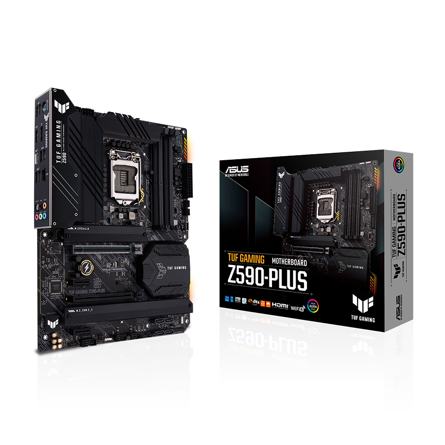 Купить ASUS TUF GAMING Z590-PLUS - Motherboard - ATX - LGA1200-Sockel - Z590 - USB-C Gen1, USB 3.2 Gen 1, USB 3.2 Gen 2, USB-C Gen 2x2 - 2.5 Gigabit LAN - Onboard-Grafik (CPU erforderlich) - HD Audio (8-Kanal) (90MB16B0-M0EAY0) в магазине wardena.ru