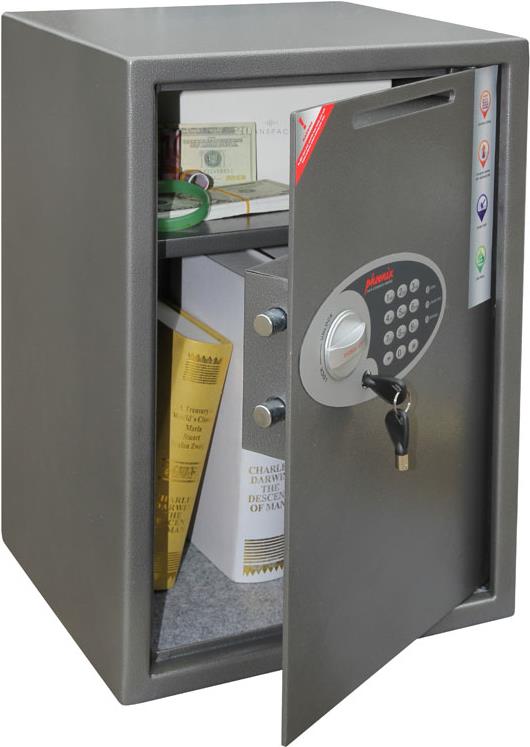 Купить Phoenix VELA DEPOSIT - Graphit - Metallisch - Stahl - Elektronisch - Schlüssel - 345 x 300 x 495 mm (SS0804ED) в магазине wardena.ru