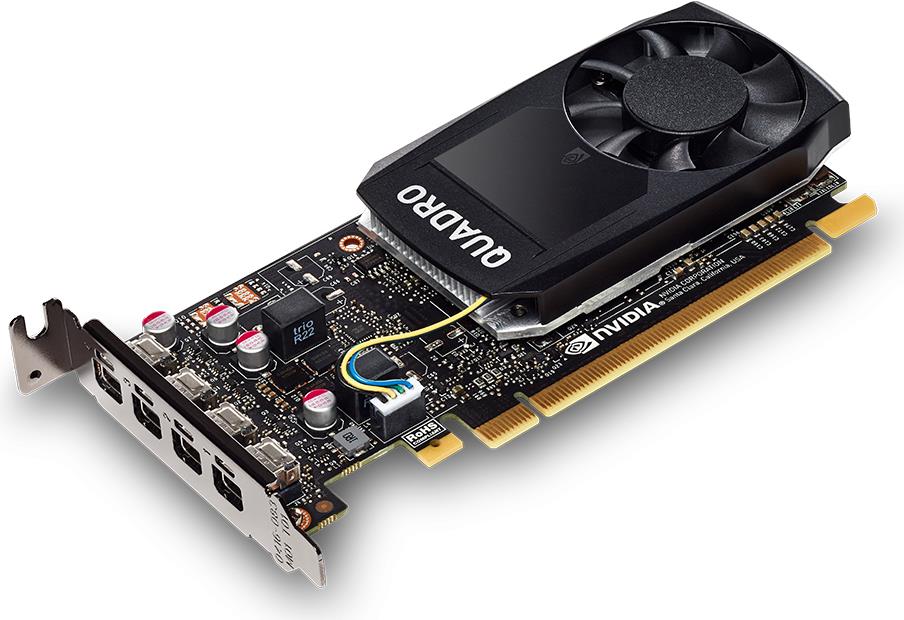 Купить PNY Electronics NVIDIA Quadro P1000 - Grafikkarten - Quadro P1000 - 4 GB GDDR5 - PCIe 3.0 x16 Low-Profile - 4 x Mini DisplayPort - retail (VCQP1000DVI-PB) в магазине wardena.ru